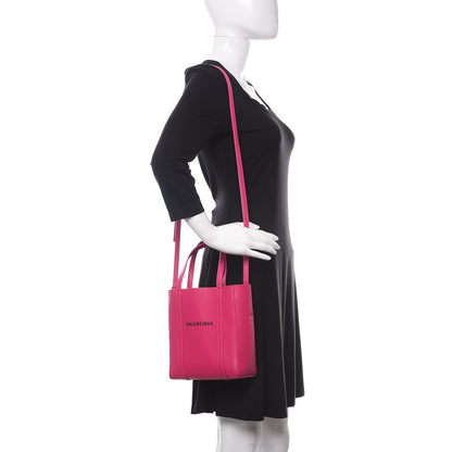 Balenciaga Calfskin XXS Everyday Tote Rose Magenta Black 2 of 9