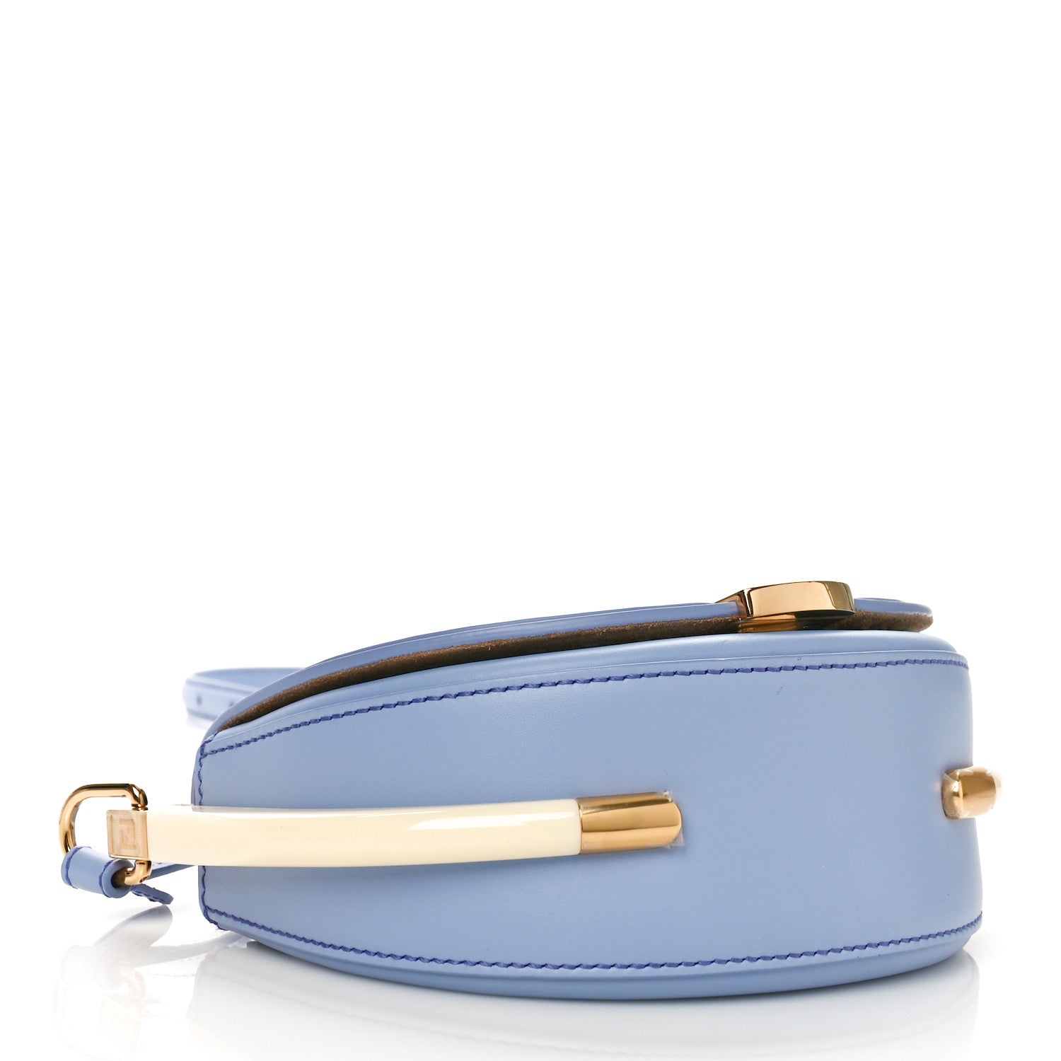Fendi Vitello King Plexiglass Moonlight Shoulder Bag Azzurro Sky 4 of 8