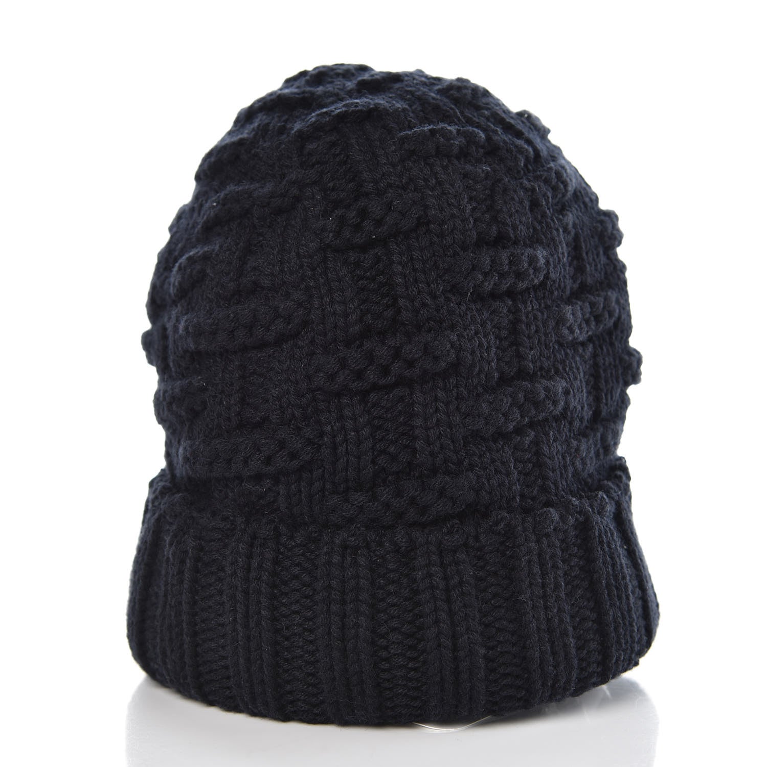 Hermes Cashmere Mens Beanie Hat L Marine 4 of 5