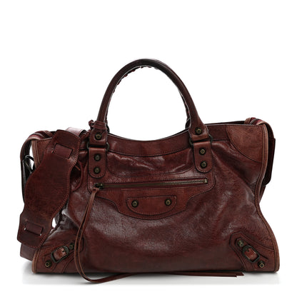 Balenciaga Agneau Classic Hardware City Dark Wine 1 of 13