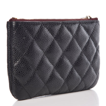 Chanel Caviar Quilted Small Cosmetic Case Black 3 of 9