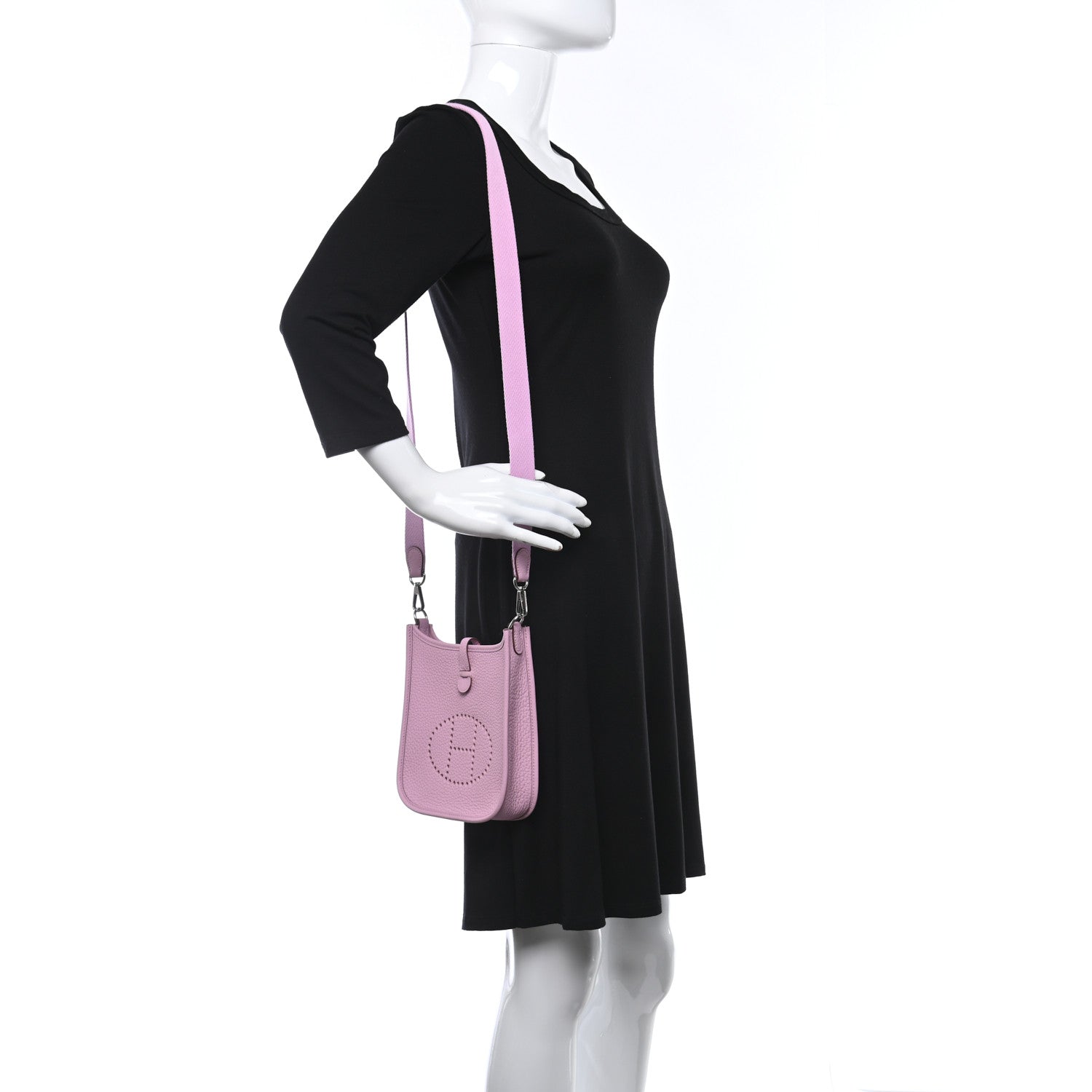 Hermes Taurillon Clemence Evelyne TPM Mauve Sylvestre 2 of 11