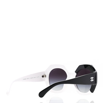 Chanel Acetate CC Sunglasses 9080-A White Black 4 of 8