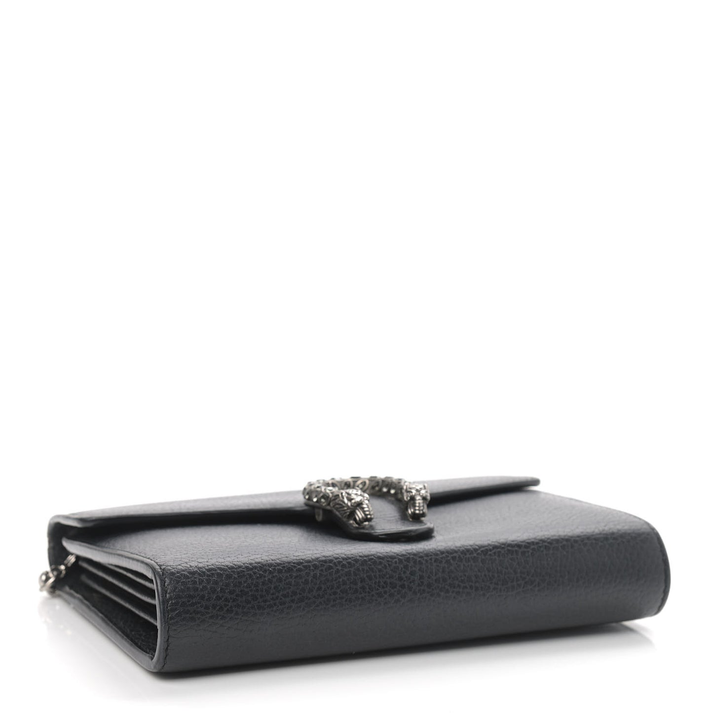 Calfskin Mini Dionysus Chain Wallet Black