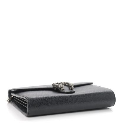Gucci Calfskin Mini Dionysus Chain Wallet Black 4 of 14