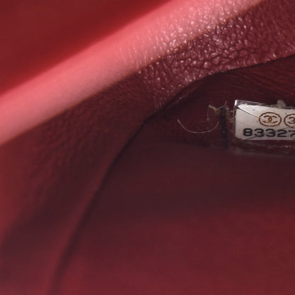 Chanel Caviar Quilted Medium Double Flap Dark Red 7 of 8