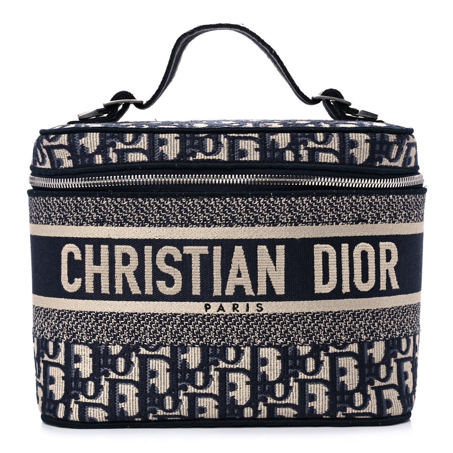 Oblique Diortravel Vanity Case Blue