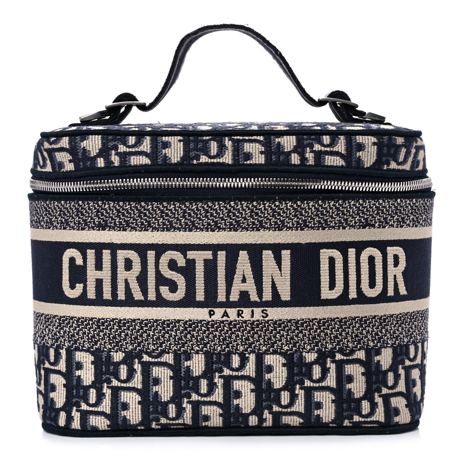 Christian Dior Oblique Diortravel Vanity Case Blue 1 of 14