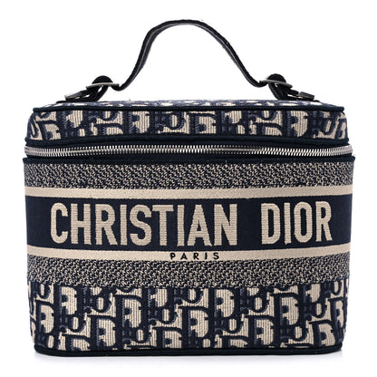 Christian Dior Oblique Diortravel Vanity Case Blue 1 of 14