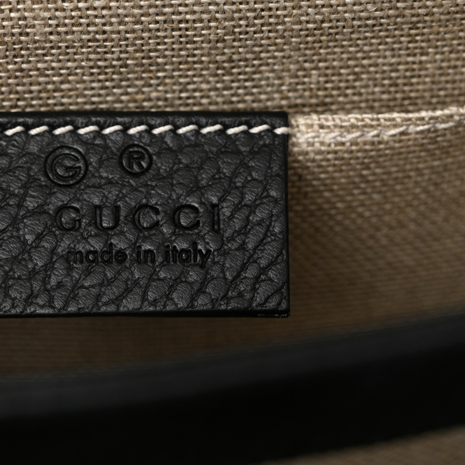 Gucci Dollar Calfskin Small Interlocking G Shoulder Bag Black 6 of 10