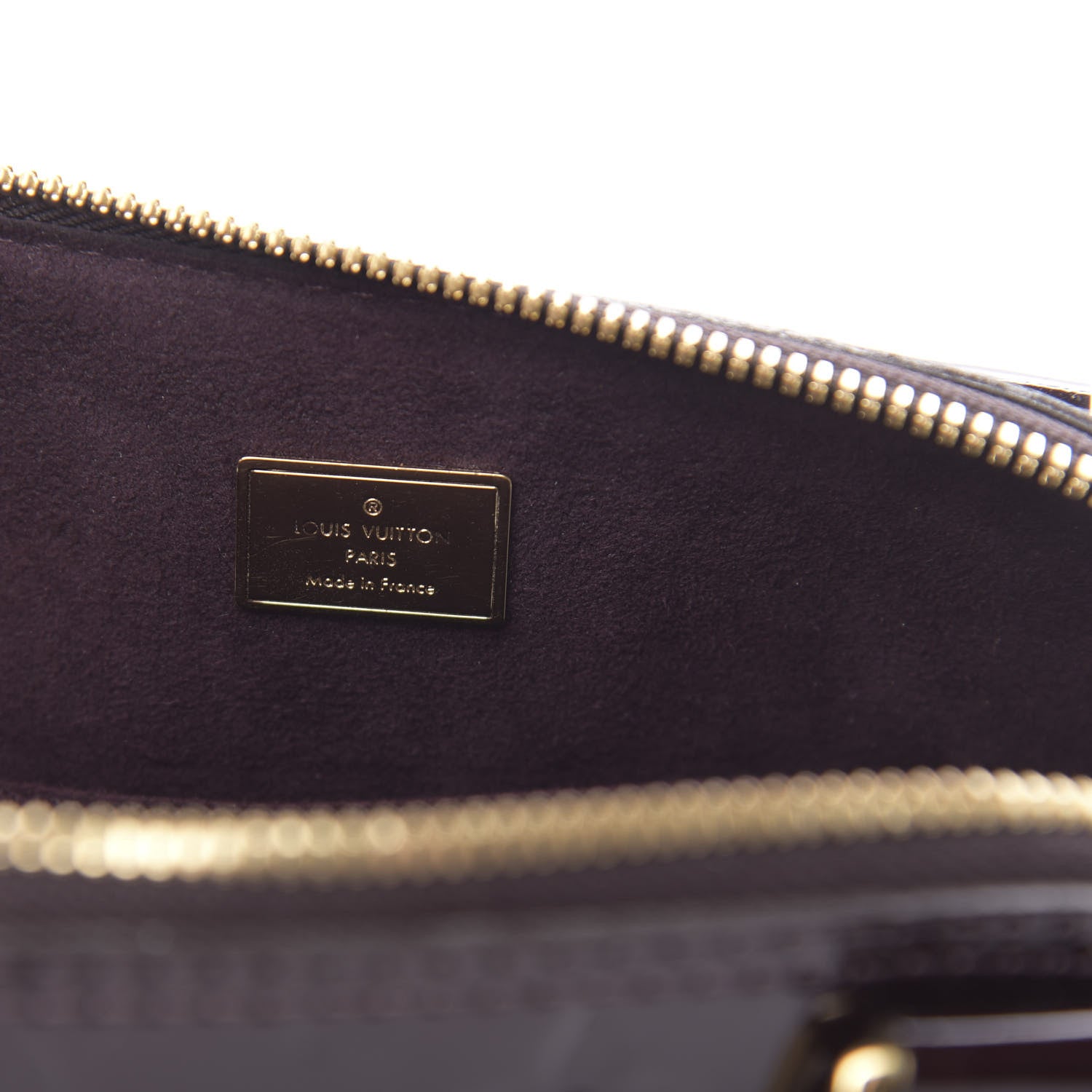 Louis Vuitton Vernis Flowers Alma BB Amarante 6 of 10