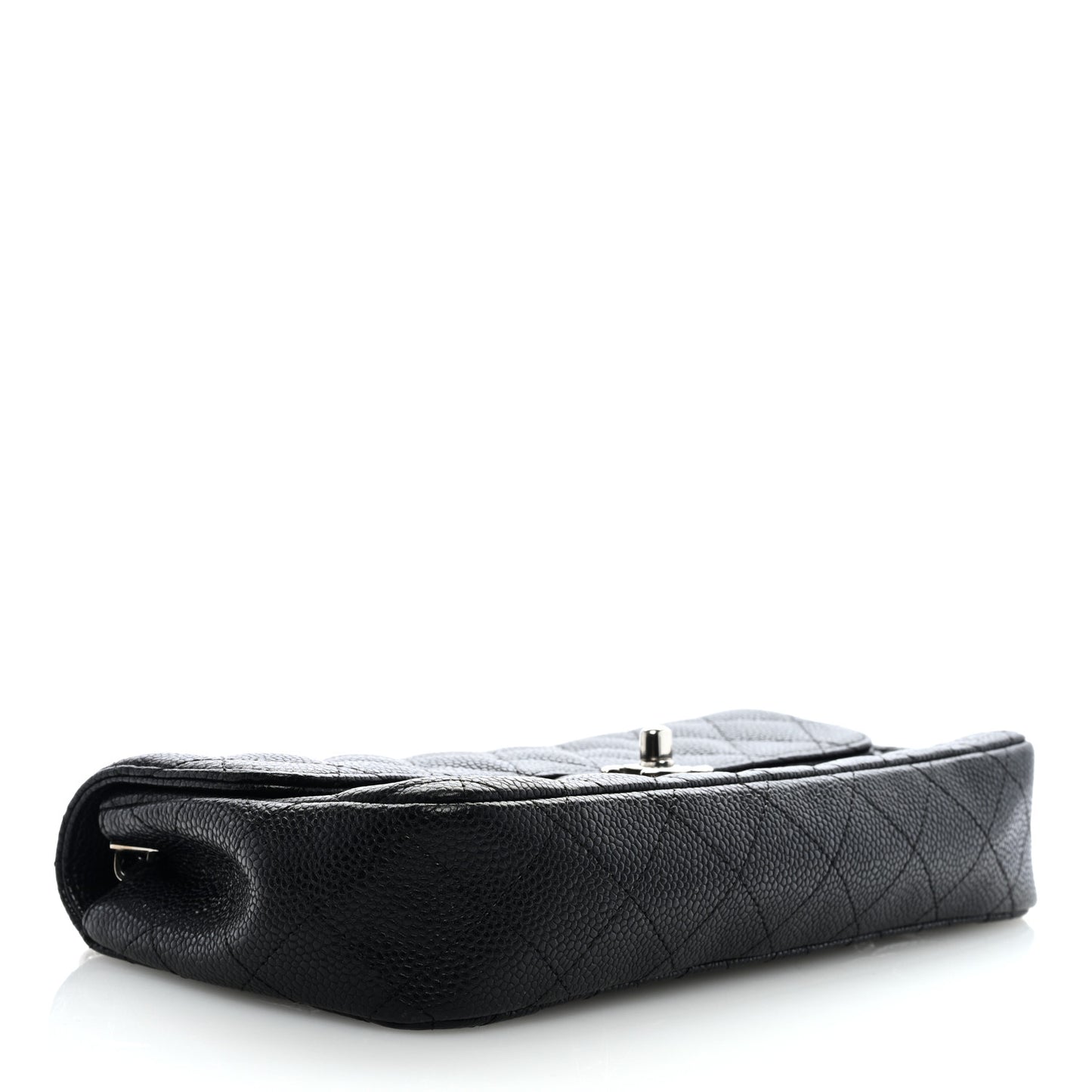 Caviar Quilted East West Flap Black