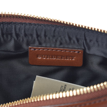Burberry House Check Bridle Calfskin Peyton Crossbody Tan 8 of 11