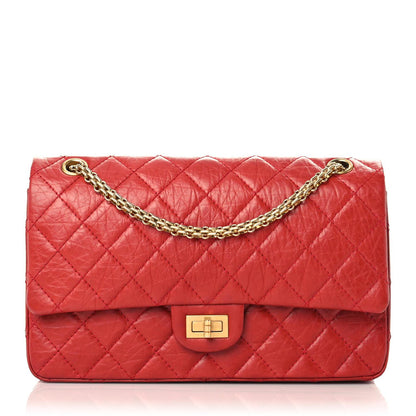 Chanel Aged Calfskin Quilted 2.55 Reissue 226 Flap Red 1 of 13