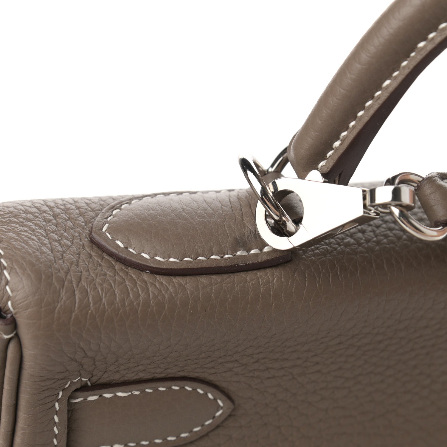 Hermes Togo Horseshoe Kelly Retourne 32 Etoupe Macassar 23 of 24