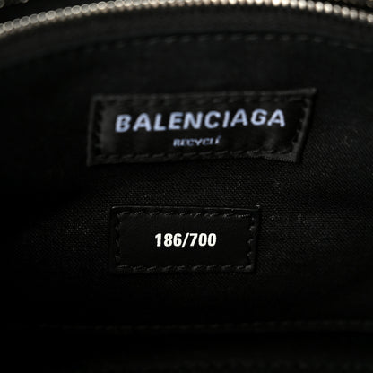 Balenciaga Denim Patchwork Small Hourglass Top Handle Bag Washed Blue 7 of 12