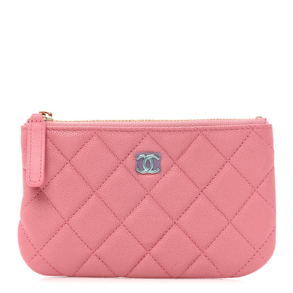 Chanel Caviar Quilted Small Cosmetic Case Pink 1 of 10