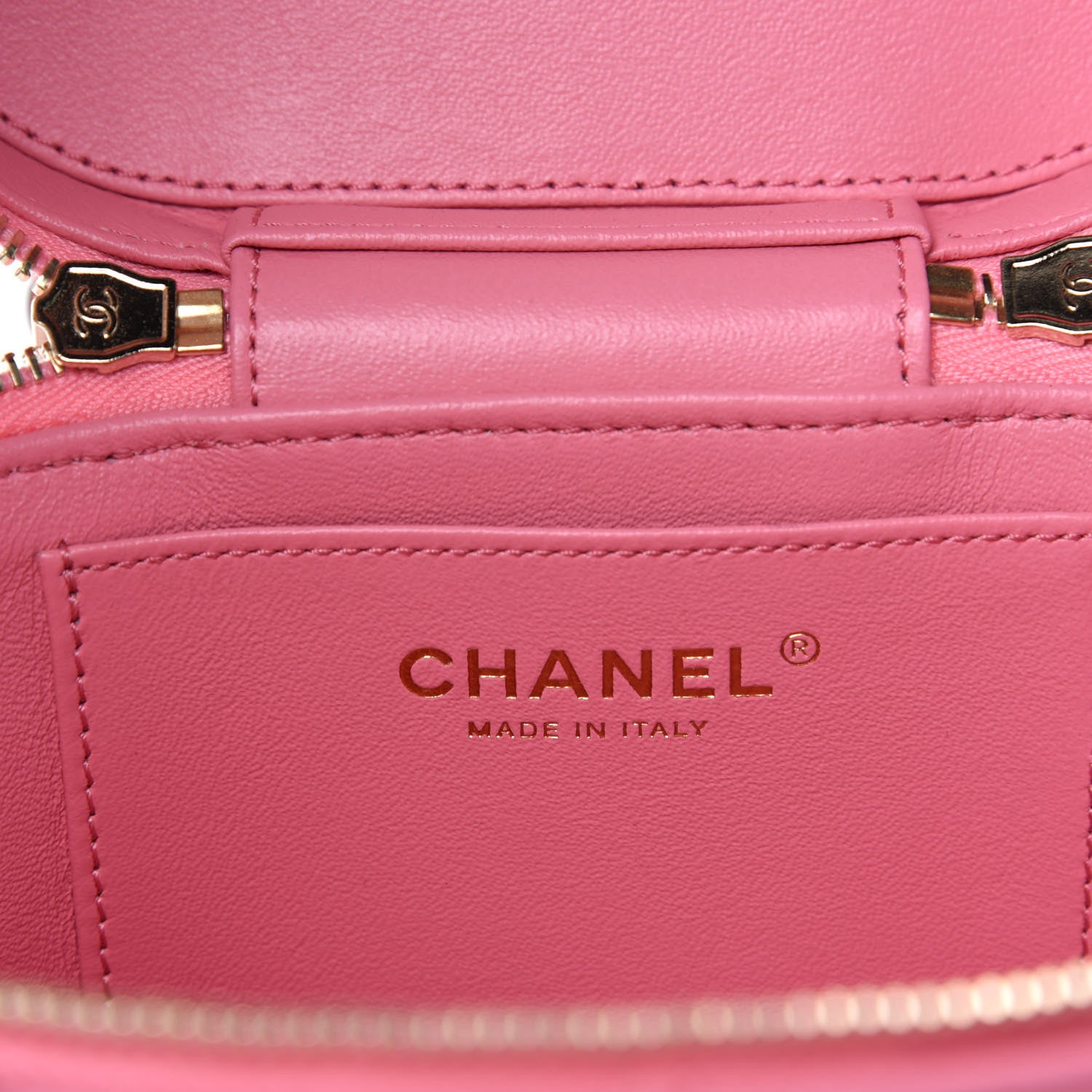 Chanel Lambskin Quilted Trendy Vanity Case Pink 8 of 10