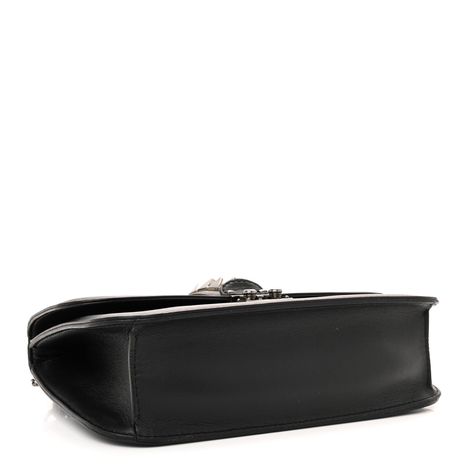 Valentino Garavani Vitello Medium Glam Lock Rockstud Flap Black 4 of 10