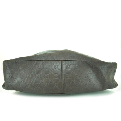 Gucci Guccissima Large Horsebit Chain Hobo Brown 5 of 9