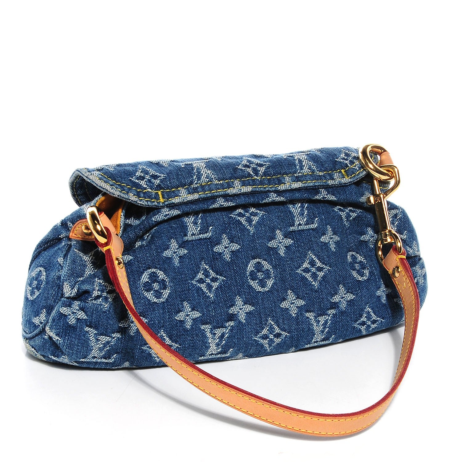 Louis Vuitton Monogram Denim Mini Pleaty Blue 3 of 7