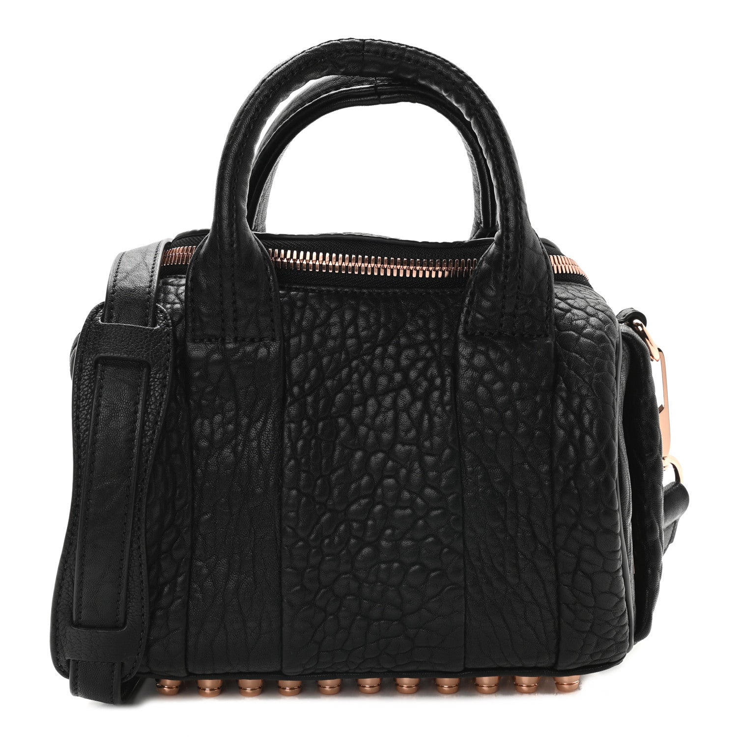 Alexander Wang Pebbled Lambskin Mini Rockie Black Rose Gold Hardware 1 of 8