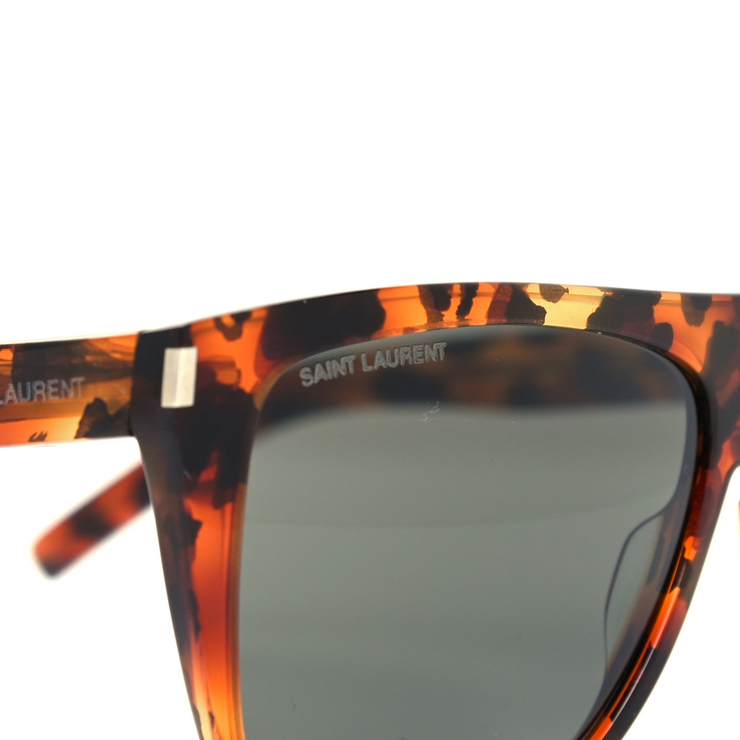 Saint Laurent Acetate Flat Top SL1 015 Sunglasses Tortoise 8 of 9