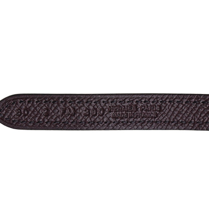 Hermes Epsom Swift 13mm Focus Belt 80 Mauve Sylvestre Rouge Sellier 3 of 5