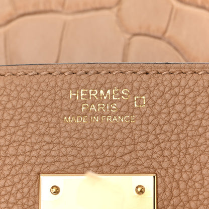 Hermes Togo Matte Alligator Birkin Touch 30 Chai 6 of 11