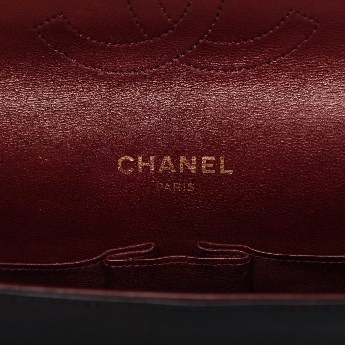 Lambskin Quilted Medium Bijoux Chain Double Flap Black