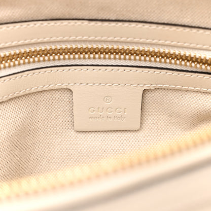 Gucci Boarded Plutone Calfskin Small Horsebit 1955 Top Handle Bag Mystic White 6 of 11