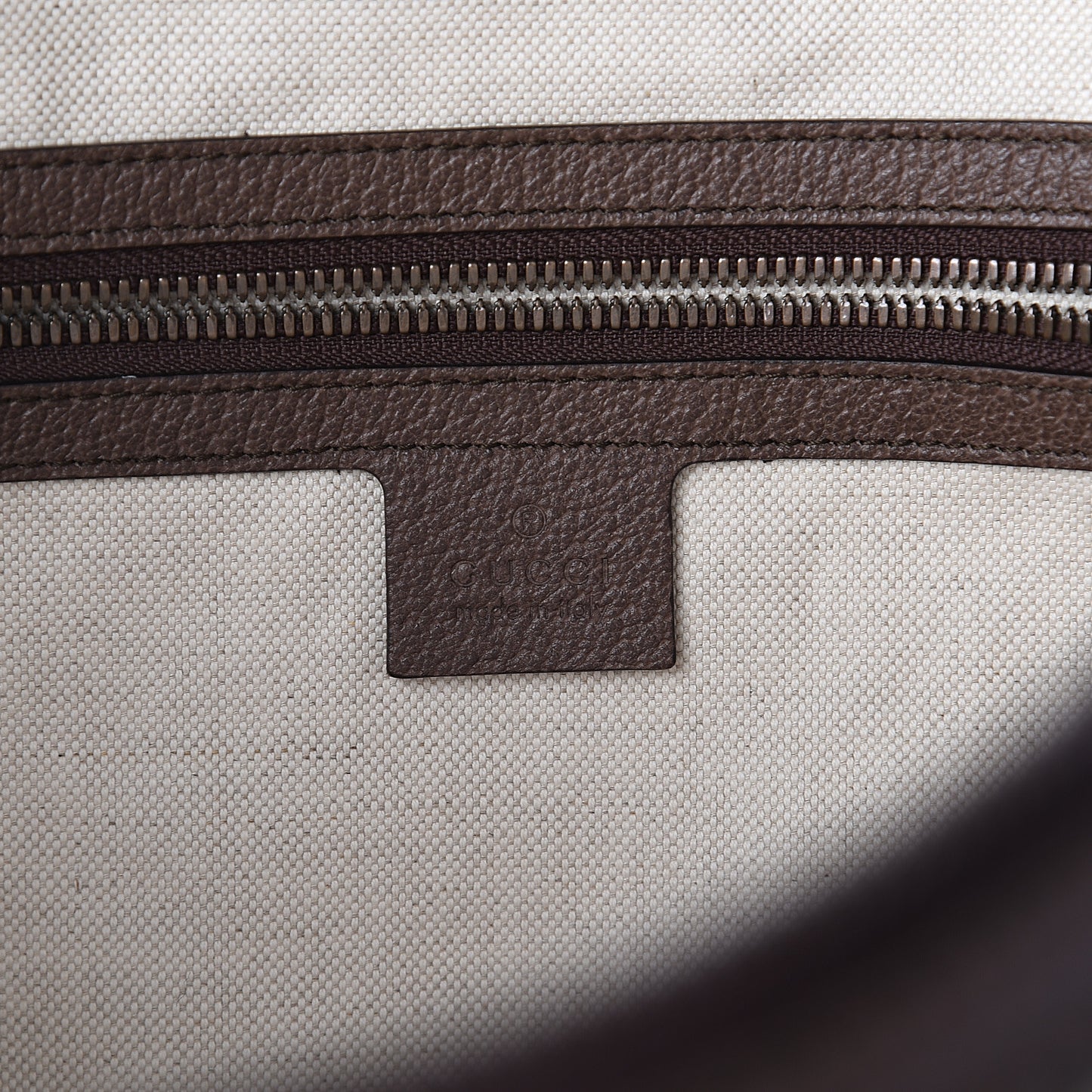 GG Supreme Monogram Web Ophidia Half Moon Hobo Brown