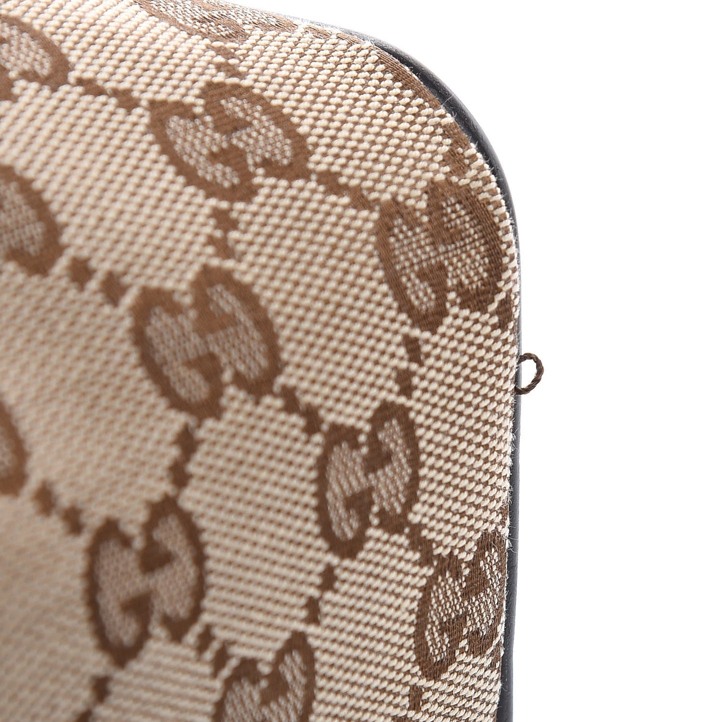 Monogram Dollar Calfskin Large Camera Case Beige Ebony Testa di Moro Marrone Scuro