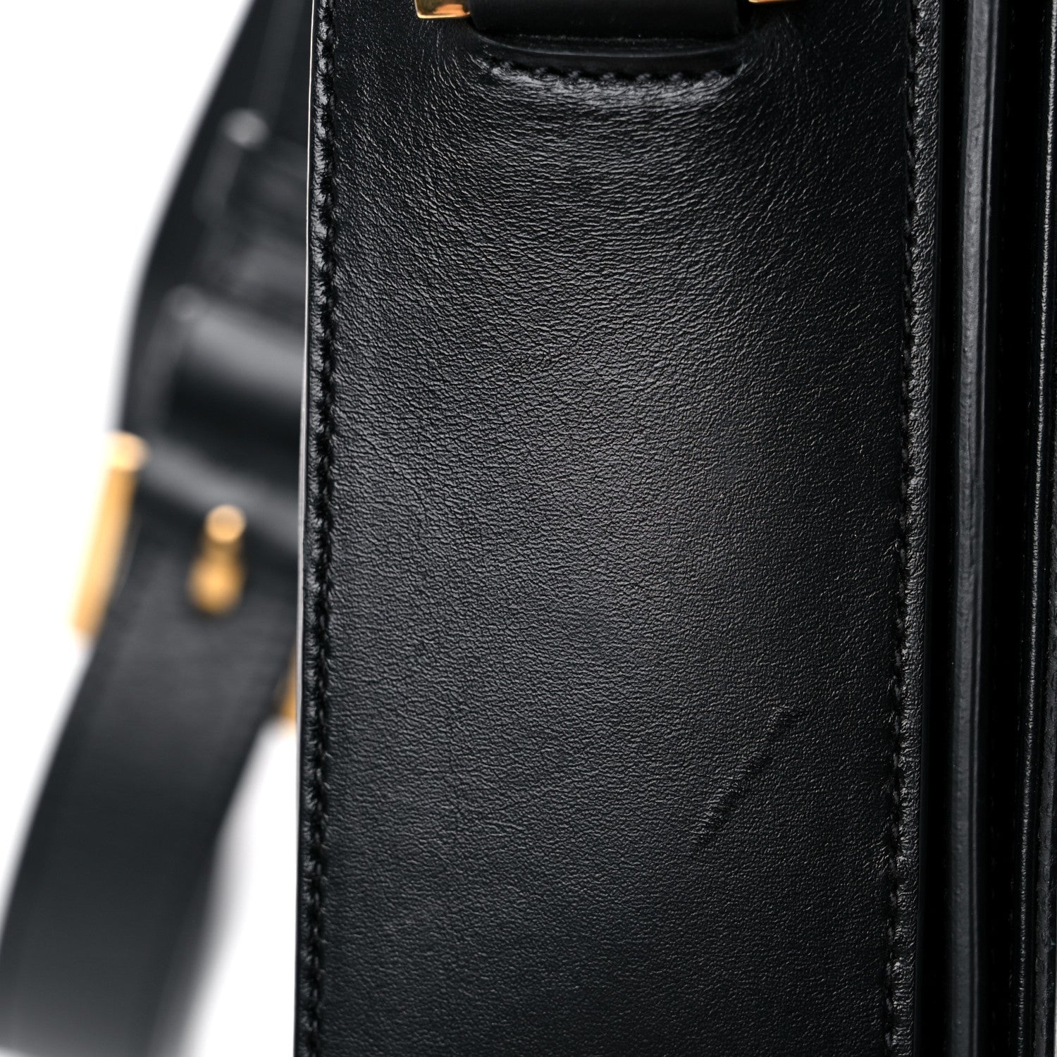 Saint Laurent Smooth Calfskin Medium Classic Monogram Universite Bag Black 17 of 21
