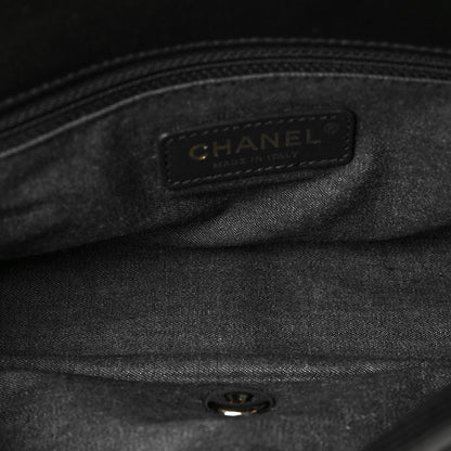 Chanel Lambskin Quilted Resin Bi-Color Chain Flap Bag Black 5 of 7