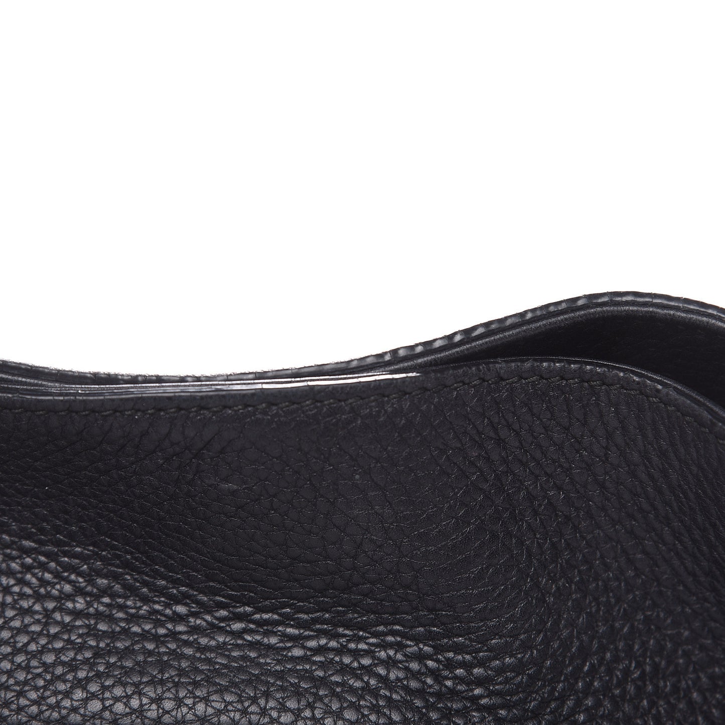 Pebbled Calfskin Medium Soho Chain Shoulder Bag Black