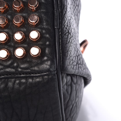 Alexander Wang Pebbled Lambskin Rocco Black Nickel Rose Gold Hardware 10 of 11