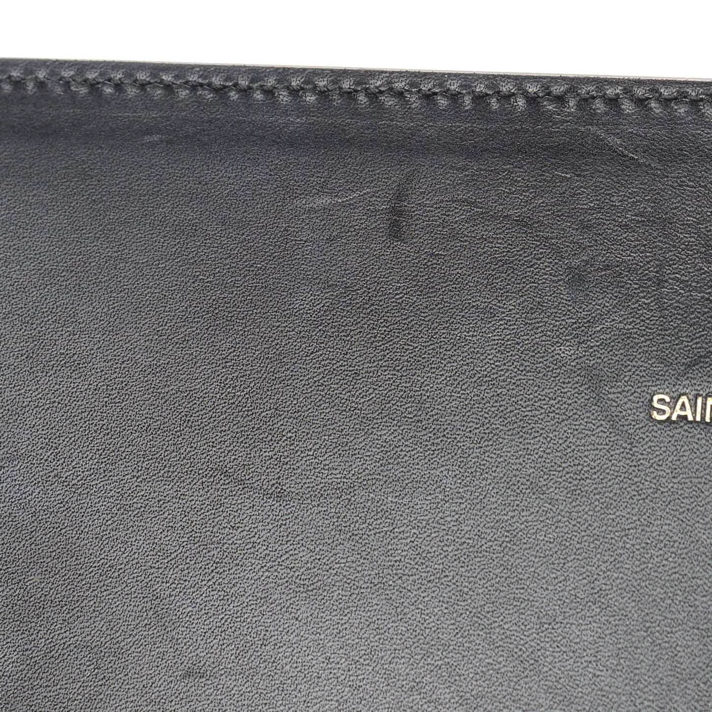 Smooth Calfskin Medium Classic Monogram Kate Satchel Black