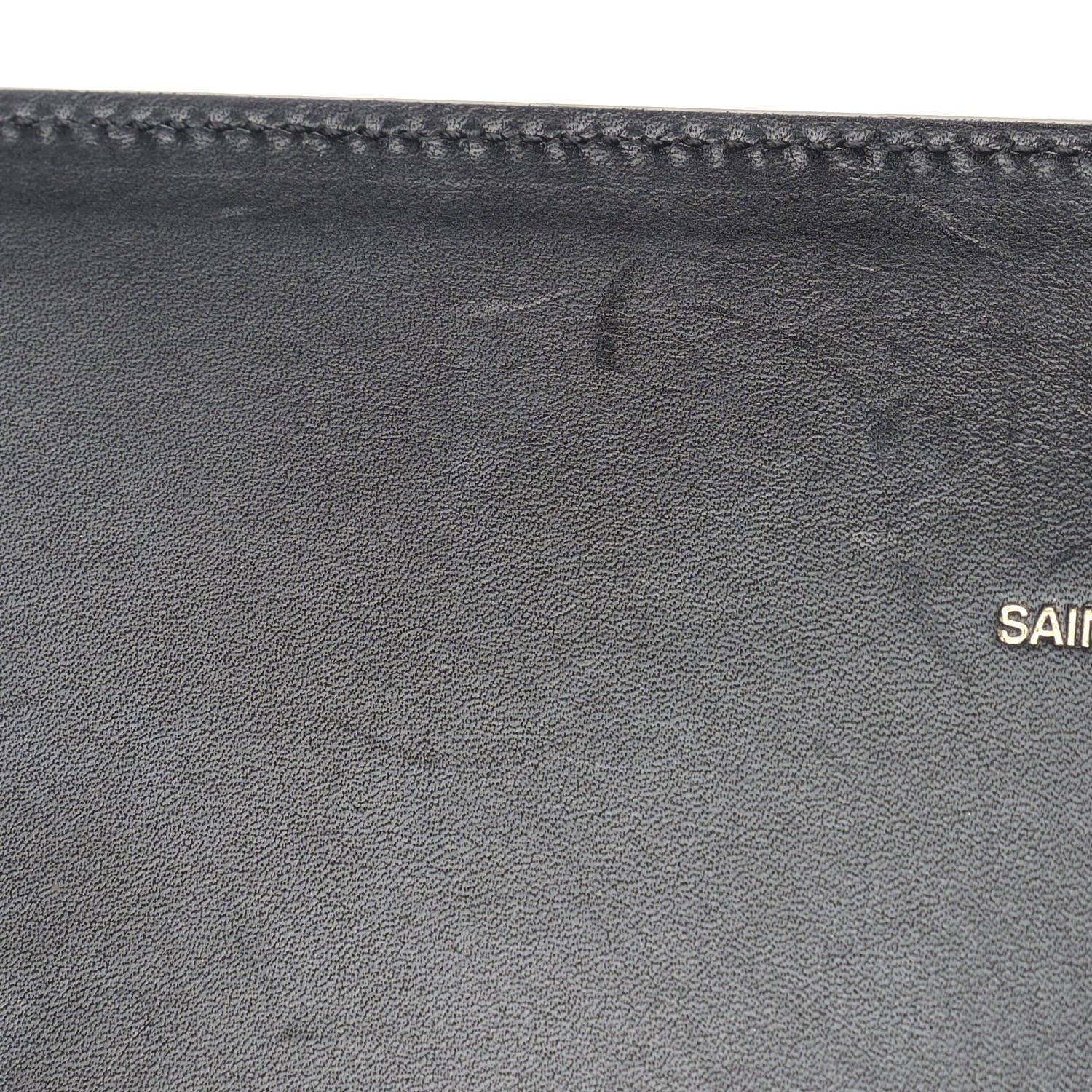 Saint Laurent Smooth Calfskin Medium Classic Monogram Kate Satchel Black 12 of 17