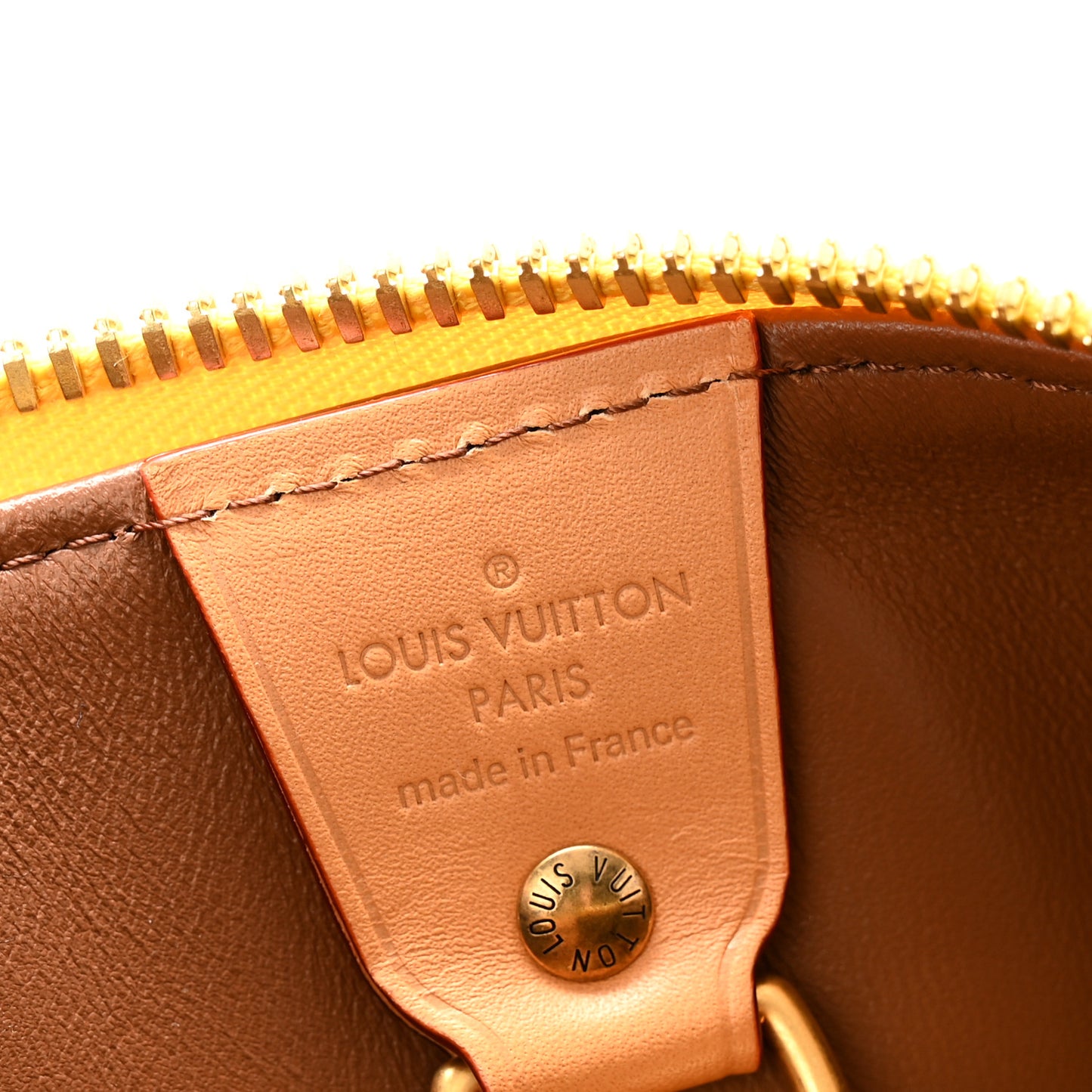 Calfskin Monogram Speedy P9 Bandouliere 40 Jaune Mat