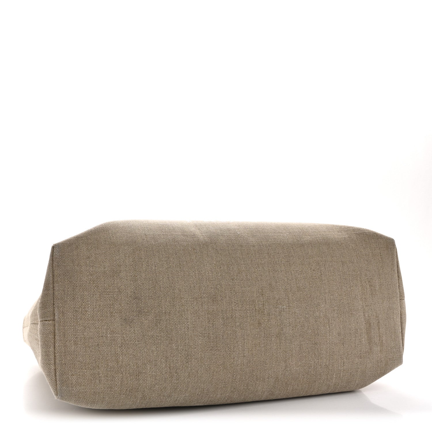 Celine Canvas Calfskin Paris Horizontal Cabas Tan 4 of 14