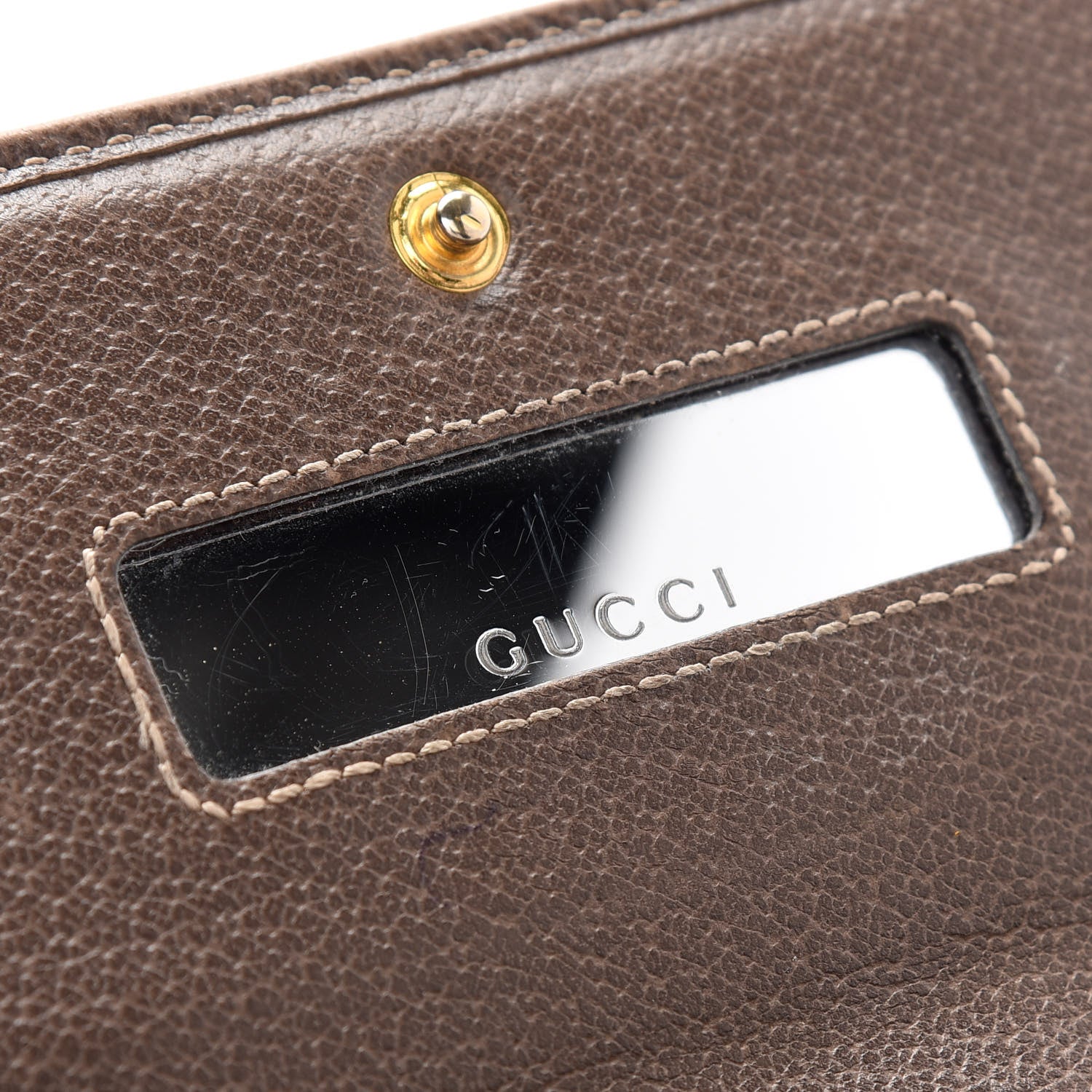 Gucci GG Supreme Monogram Web Ophidia Wallet On Chain Brown 11 of 14