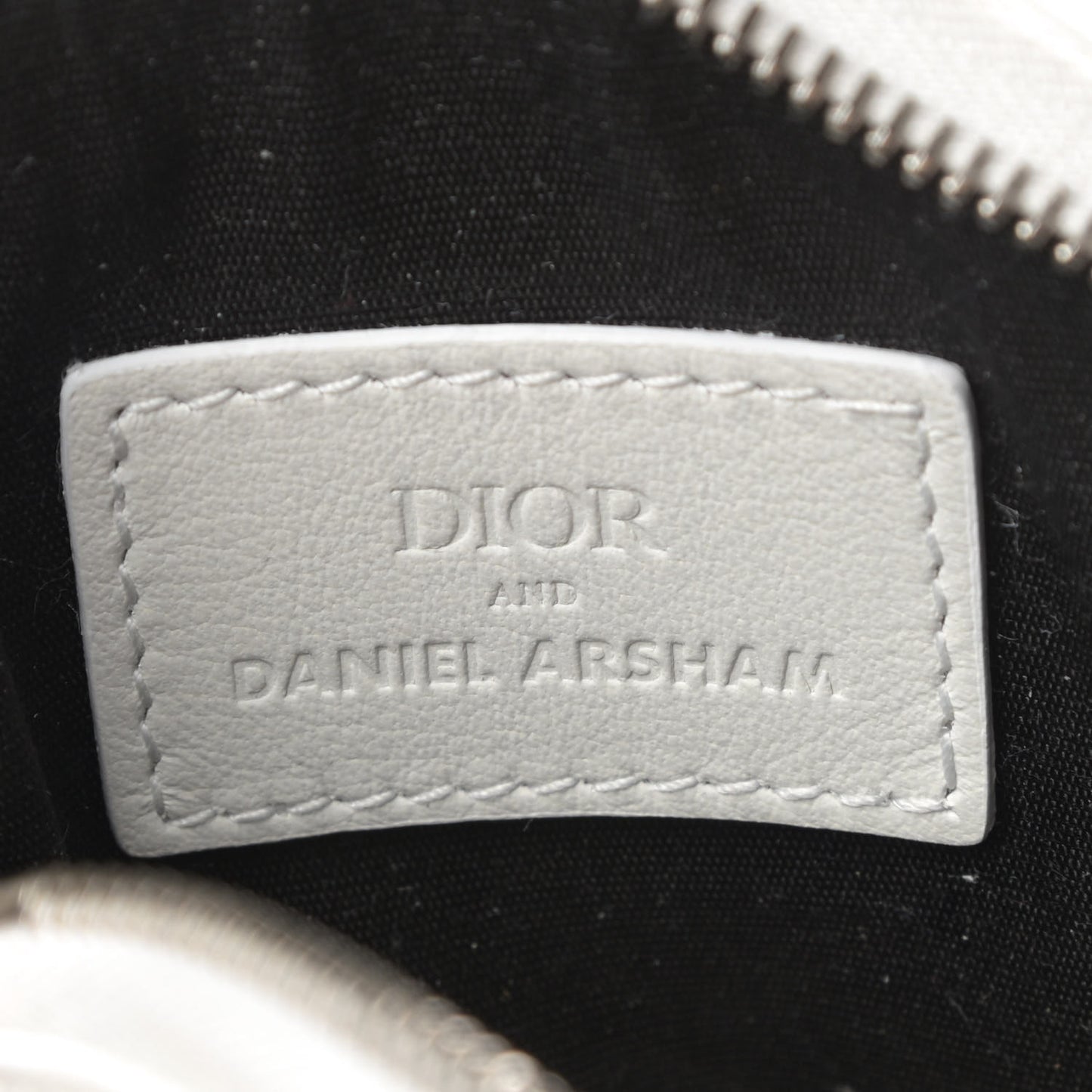 X DANIEL ARSHAM Calfskin Coin Purse White