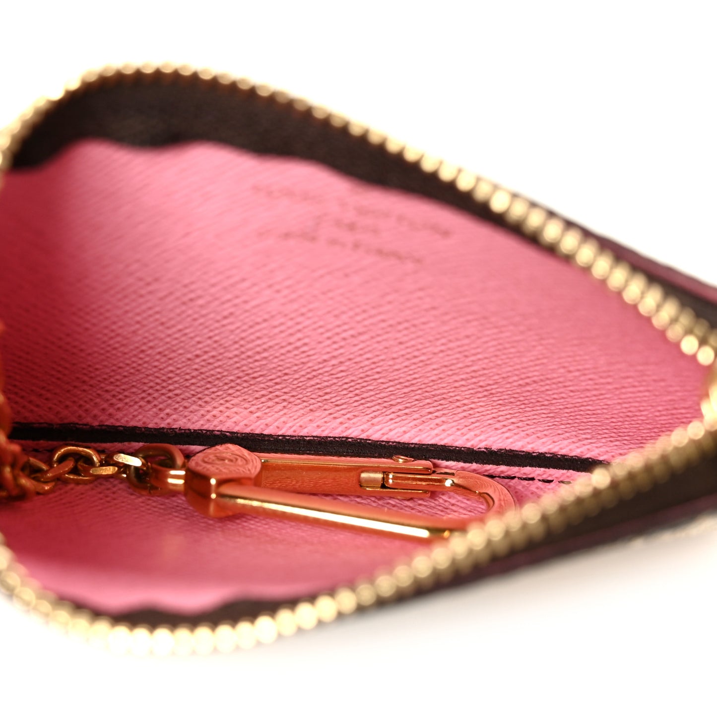 Monogram 2022 Christmas Animation Paris Key Pouch Pink