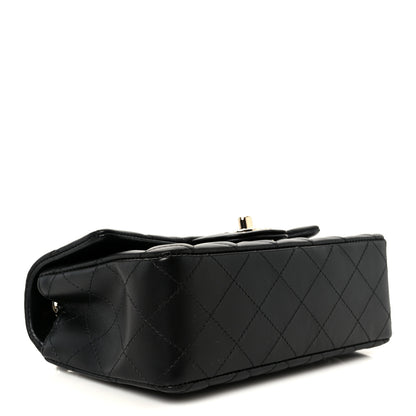 Chanel Lambskin Quilted Mini Rectangular Flap Black 4 of 12