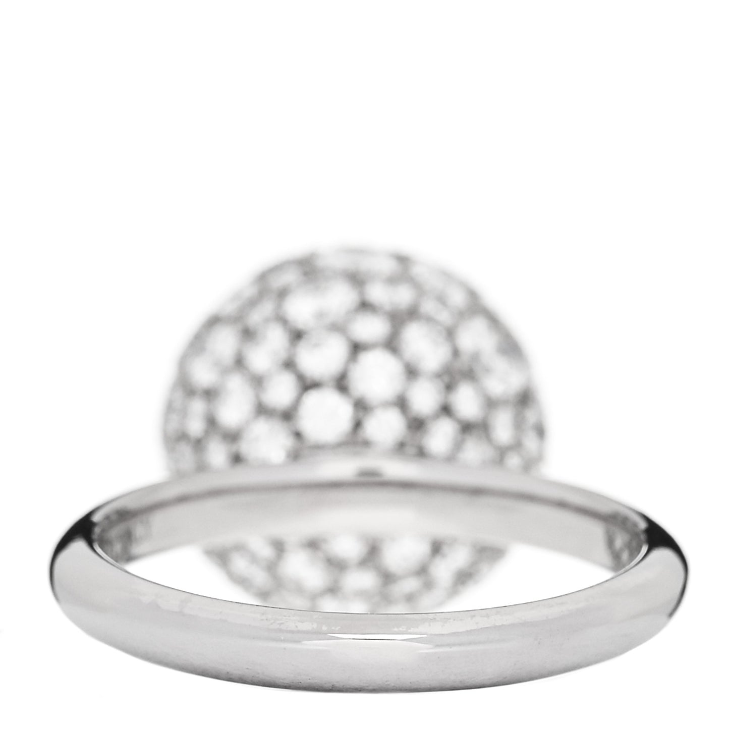18K White Gold Diamond 12mm HardWear Ball Ring 52 6
