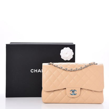 Chanel Caviar Quilted Jumbo Double Flap Beige Clair 9 of 9
