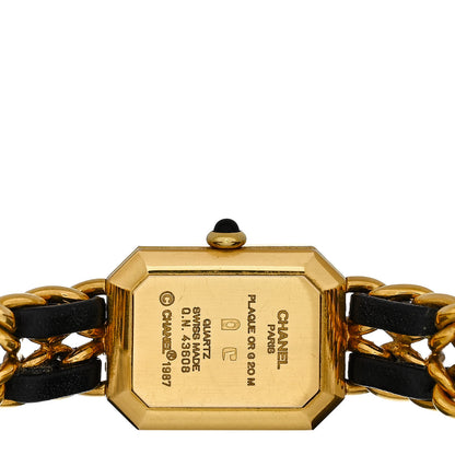 Chanel Stainless Steel Lambskin 20mm Chain Premiere Quartz Watch Gold M 4 of 4