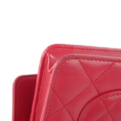Chanel Lambskin Quilted Wallet On Chain WOC Fuchsia 11 of 11