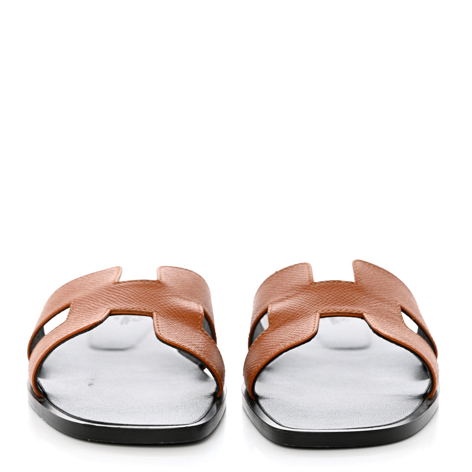Hermes Epsom Oran Sandals 37.5 Naturel 2 of 14